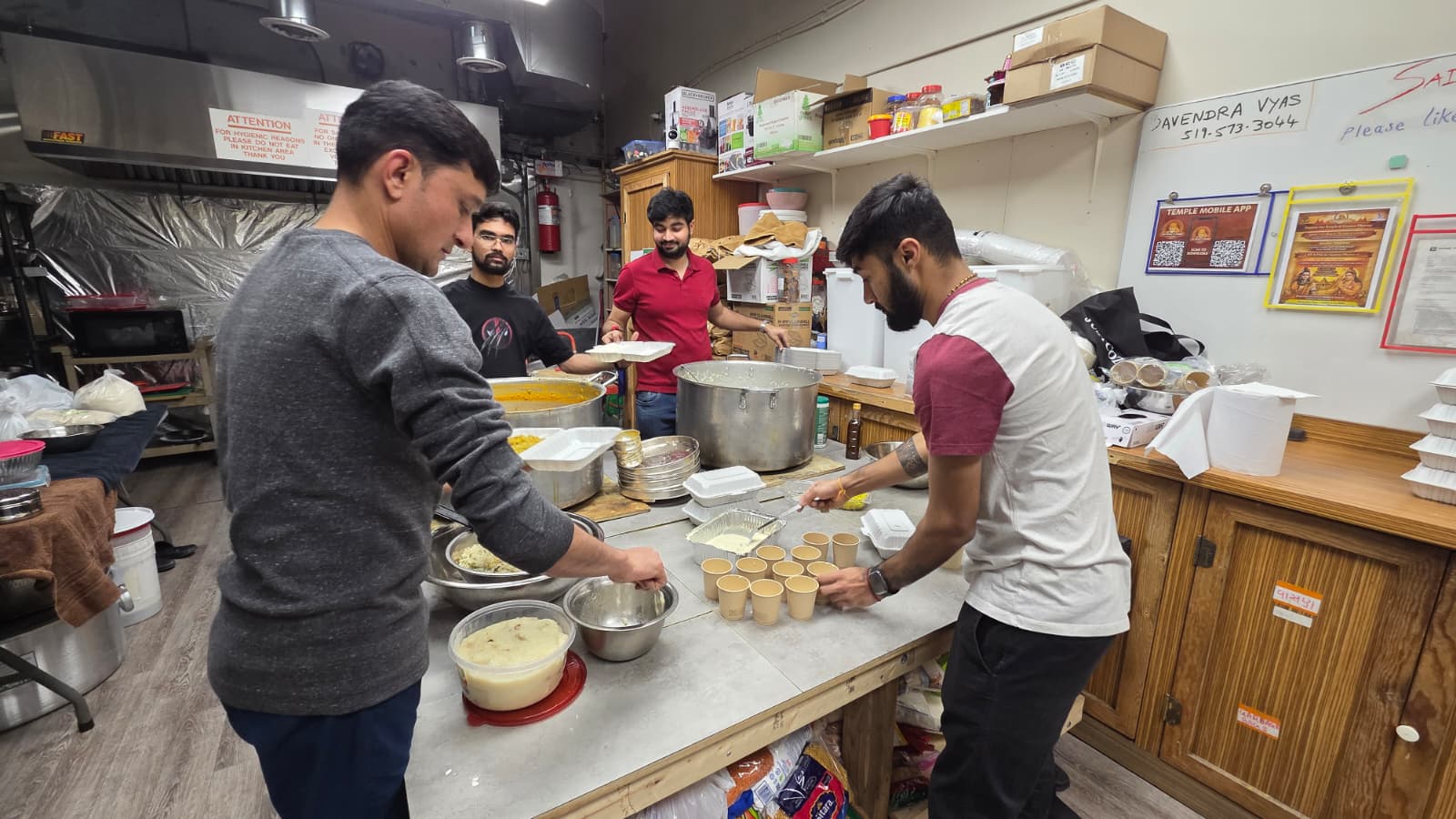 Seva at Temple